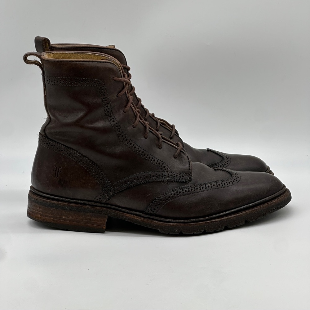 Frye Dark Brown Leather Men's Boots